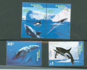 Australian Antarctic Territory #L94-L97  Single (Complete Set) (Fauna)