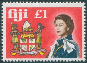 Fiji 1968 £1 Queen Elizabeth & Arms of Fiji SG387 MNH