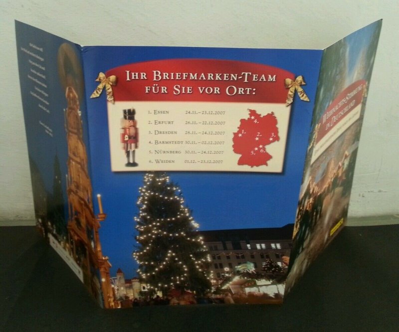 Germany Christmas 2007 (folder set) *different cancellation *rare *minor crease