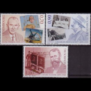 LUXEMBOURG 2009 - Scott# 1273-5 Famous Persons Set of 3 NH