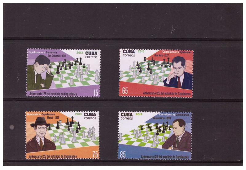 Cuba 2013   125 birth anniversary of Capablanca