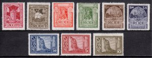 Italy (Rhodes) - Scott #55-63 - MNH - A few with patchy gum - SCV $35