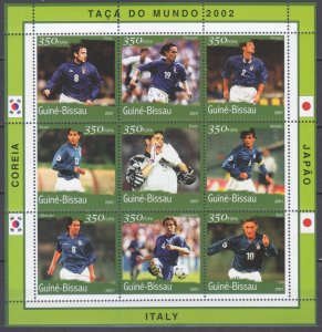 2001 Guinea-Bissau 1379-1387KL 2002 FIFA World Cup in Japan and Korea 8,00 €