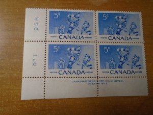 Canada  #  359  LL  #  1  Plate Block