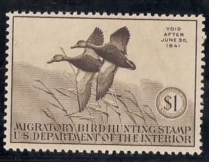 RW 7 $1.00 1940 WA Mallards mint Cat. 350+ NH OG VF