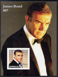 Somaliland 2002 James Bond (Sean Connery) #1 imperf m/she...