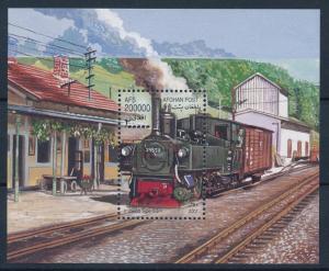 [62120] Afghanistan 2001 Railway Train Eisenbahn Chemin de Fer Sheet MNH