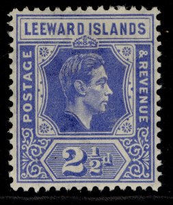 LEEWARD ISLANDS GVI SG105a, 2½d light bright blue, M MINT. 