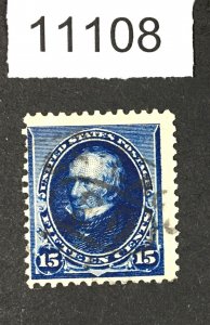 MOMEN: US STAMPS # 227 USED LOT #11108