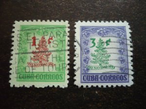 Stamps - Cuba - Scott# 498-499 - Used Set of 2 Stamps