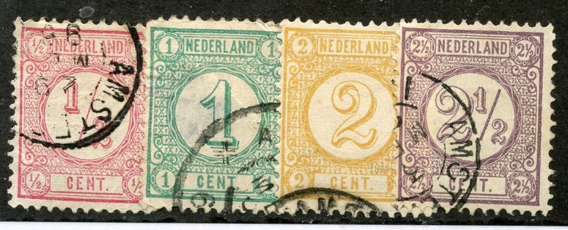 Netherlands, Scott #34-37, Used, complete set
