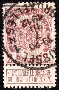 Belgium Scott 83 Used.