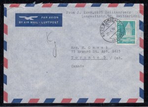 Switzerland - Jan 22, 1970 Airmail Cover to Canada