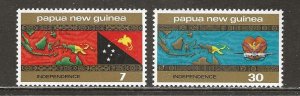 Papua New Guinea Scott catalog # 423-424 Unused Hinged