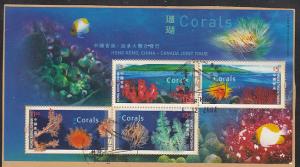 Hong Kong 2002 Sc 982a Corals CTO