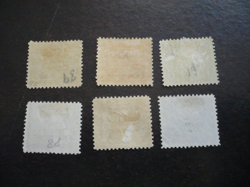 Stamps - Costa Rica - Scott# 87-91 - Mint Hinged & Used Part Set of 6 Stamps