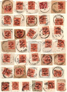 1922 Rialtas ovpts., collection of cancellations #5, mostly Skeleton cancels