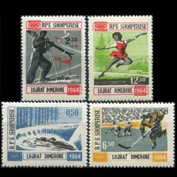 ALBANIA 1963 - Scott# 706-9 W.Olympics Set of 4 NH