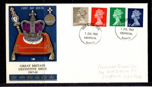 GB Stamp #1967-68 USED FDC VERY GOOD CONDITION