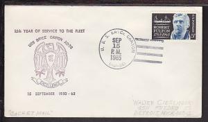 15th Year in Service USS Bryce Canyon 1965 cover BIN 23634