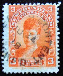 NEWFOUNDLAND 1897 3c Queen Alexander Used