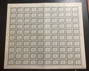 STAMP STATION PERTH Ecuador #340 Map of Galapagos Is. Full sheet of 100 MNH