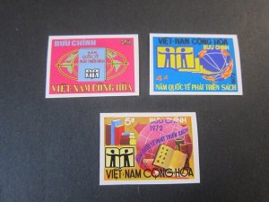 Vietnam 1972 Sc 441-43 imperf. set MNH