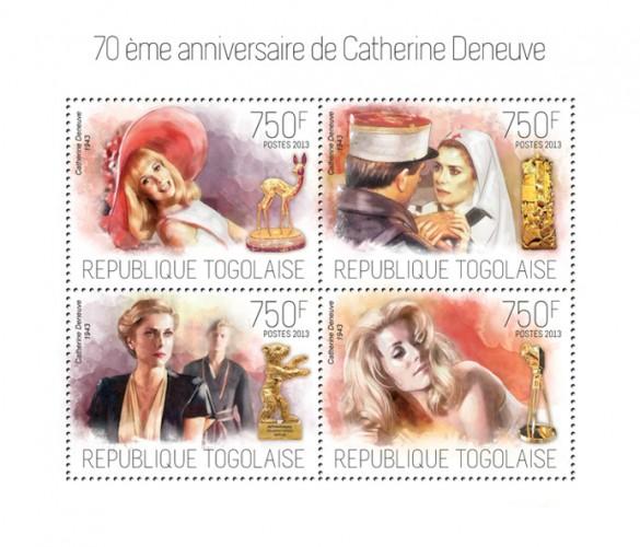 TOGO 2013 SHEET CATHERINE DENEUVE CINEMA ACTRESSES tg13709a