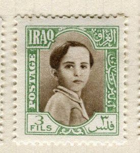 IRAQ; 1942 early Faisal issue fine Mint hinged 3f. value