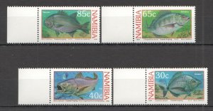 Wb174 1994 Namibia Fish & Marine Life 1Set Mnh