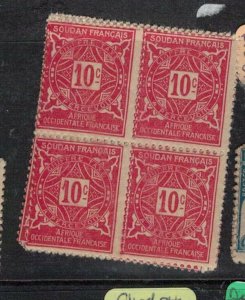 French Sudan SC J12 Block of 4 MNH (6etu) 