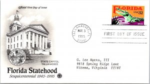 FDC 1995 SC #2950 Postal Soc Commemorative - Tallahassee, FL - Single - J1184