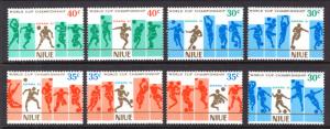 Niue 343-345 Soccer MNH VF