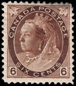 Canada - Scott 80 - Mint-Hinged - Dirty Front - Pencil Marks on Back - Thin