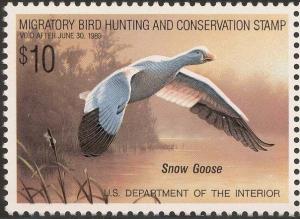 RW55, Snow Goose Federal Duck Stamp VF OG NH - Stuart Katz
