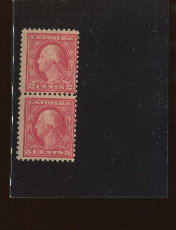 Scott 505 Washington Perf 11 Mint Error Single Stamp NH in a Pair of 2 (505-64)