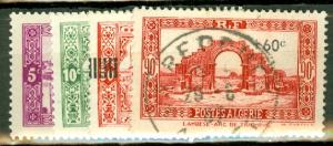 Algeria 79-108 no 89, 122,125,162,B38 mint/used CV $56.50, scan show only a few