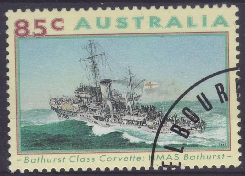 1993 Australia Naval War Ships 85c High Value Used