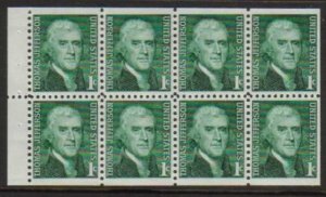 US Scott 1278a Booklet Pane of 8 (1 cents)