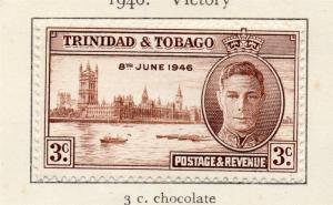Trinidad and Tobago 1946 Issue Fine Mint Hinged 3c. 207275