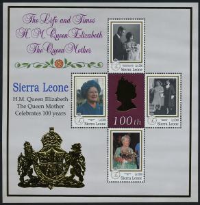 Sierra Leone 2207 MNH Queen Mother 100th Birthday