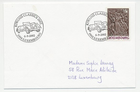 Cover / Postmark Luxembourg 2002 Oldsmobile