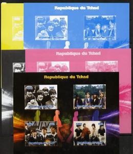 Chad 2012 The Beatles #2 sheetlet containing 4 values - t...