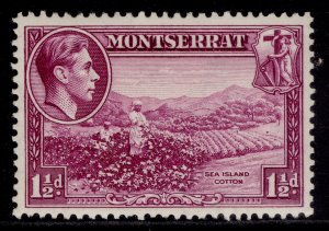 MONTSERRAT GVI SG103, 1½d purple, M MINT. Cat £25. PERF 13