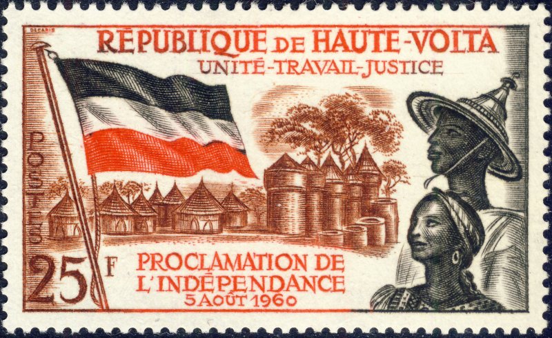 UPPER VOLTA - 1960 - Mi.92 - Yvert 92 25fr Independance  - MH