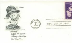 1980 Author Edith Wharton 1832 Artmaster FDC