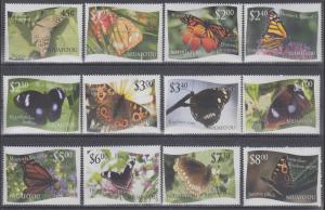 Tonga, Niuafo'ou Sc 275-286 MNH. 2012 Butterflies cplt, VF