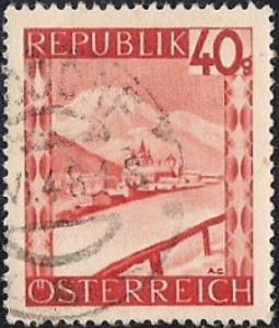 Austria #506 40 G Mariazell Styria used XF