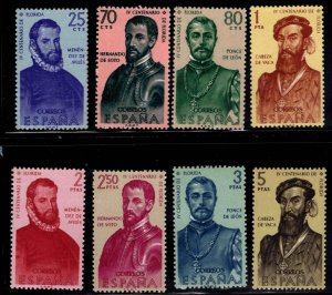 SPAIN Scott 945-952 MNH* * Florida Explorers stamp set