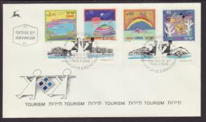 Israel 1007-1010 Tourism 1989 U/A FDC